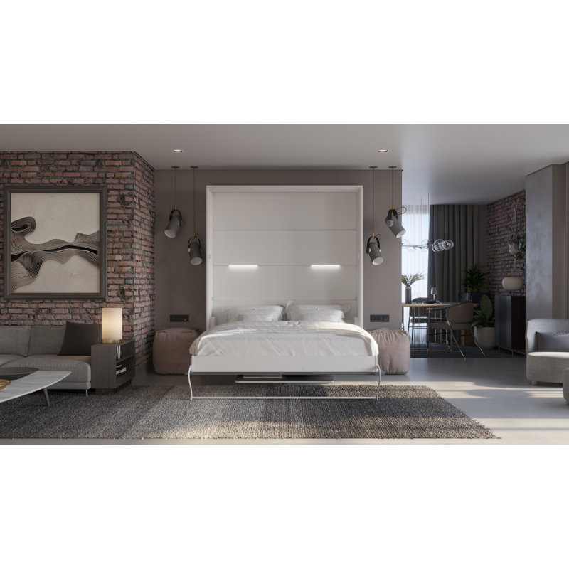 Ayvri EU Double - 140 X 200 Cm Bed, White/Light Grey
