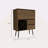 4-Bottle 2-Drawer Bar Cabinet