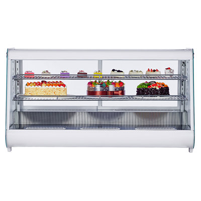 Refrigerated Display Commercial Countertop Pastry Display Case 8.1Cu.Ft Refrigerated Cake & Bakery Display LED Lighting Air-Cooling System & Auto Defrost Sliding Rear Glass Door for Cafes Baker