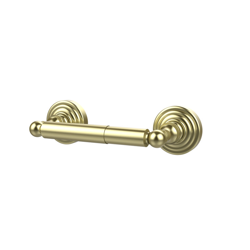 Beresford Wall Mounted Toilet Paper Holder, Satin Brass