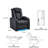 Power Reclining LED Lighted Home Theater Seating-1504234787
