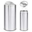 Poubelle en acier inoxydable 18,5 gallons avec couvercle, poubelle ronde à couvercle pivotant de 70 litres avec seau intérieur amovible, poubelle de recyclage pour poubelle durable pour la cuisine et le bureau, argent