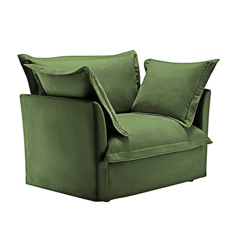 Canapé rembourré, Vert