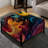 Poupart Psychedelic Swirls - Abstract Large Square Ottoman
