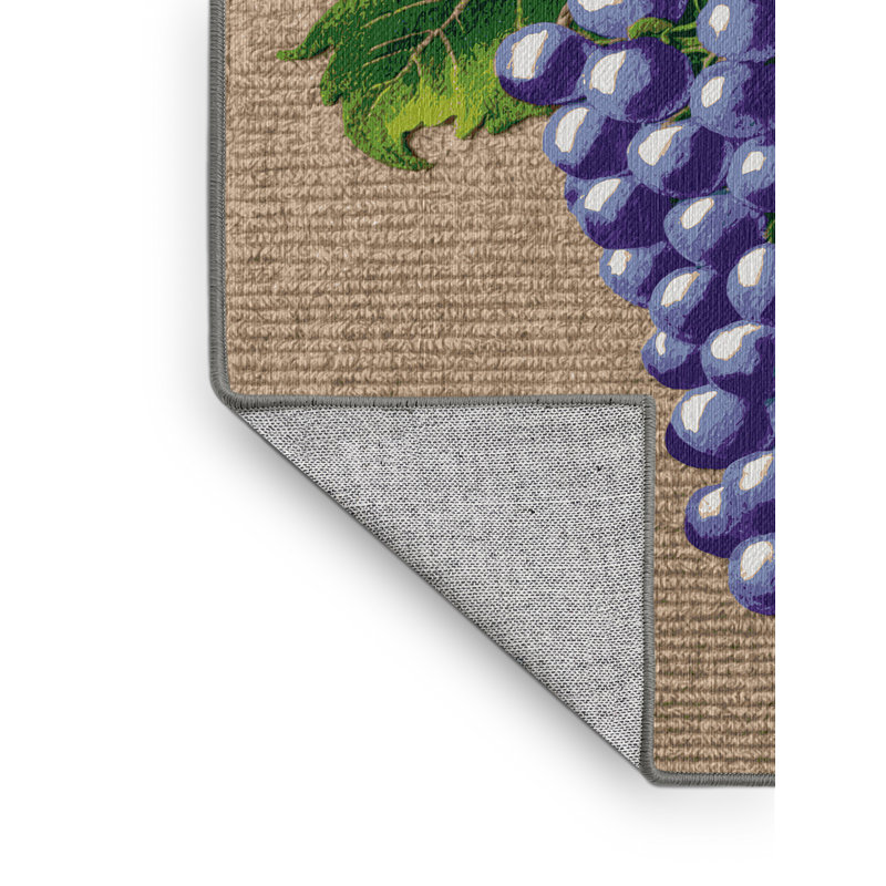  Tapis lavable avec raisins et gouttes de lune, Tapis de couloir 2 pi x 5 pi