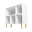 Bibliothèque basse Mid-Century moderne à 5 tablettes H 33,66 "x l 35,43" Essex