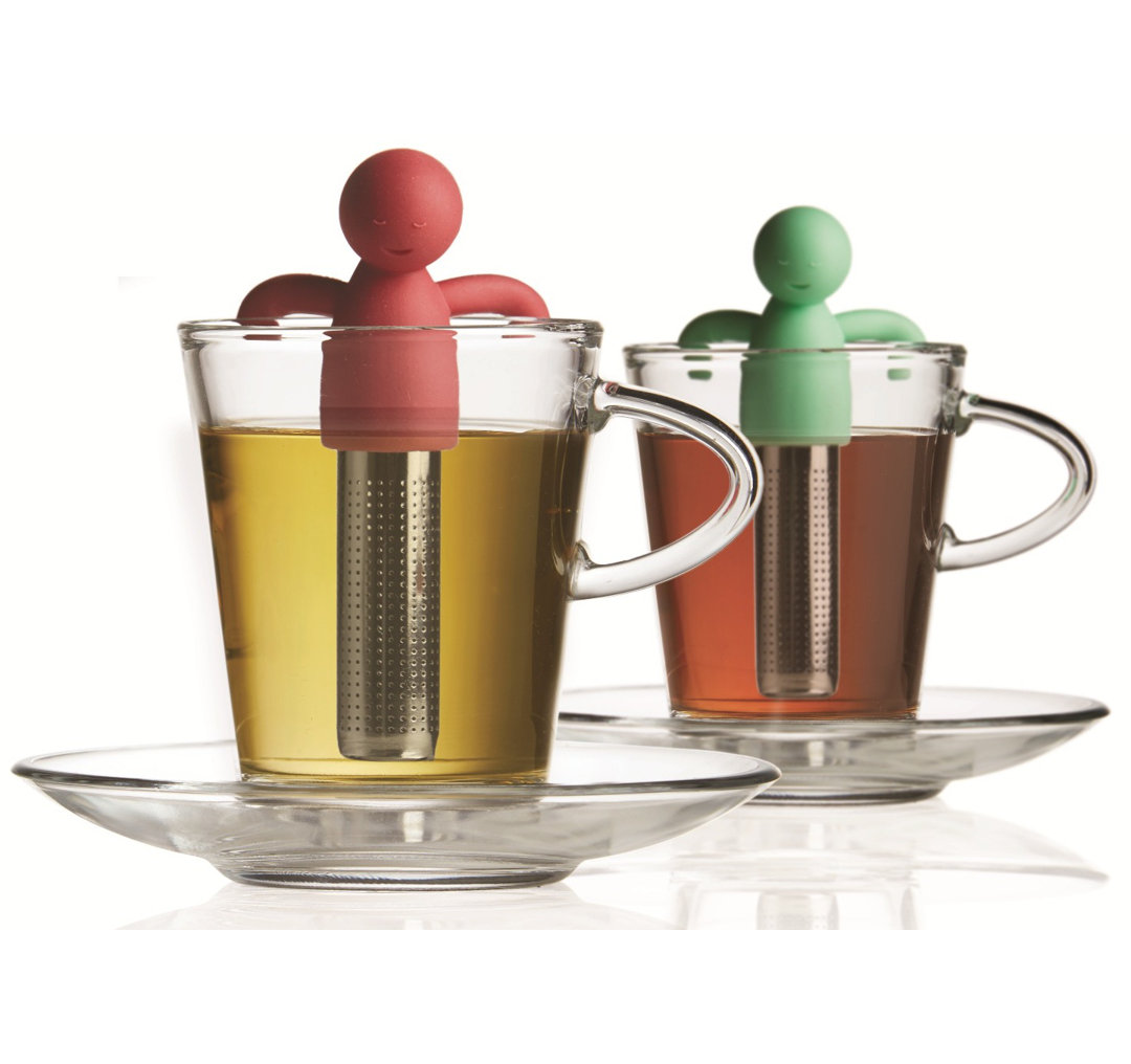 Rosalba 6 Piece Teacup & Saucer Set (Set of 2) Charlton Home®