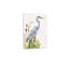 Toile tendue 24 "X32" oiseaux blancs et quenouilles, blanc