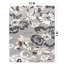 Tapis floral intérieur / extérieur gris-110742411