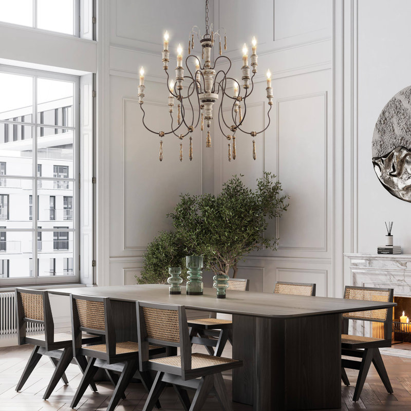 Freddi 9-Light 39"W Large Style Traditional Chandelier
