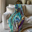 Couverture en sherpa 1 pièce Vivid Spectrum Stone-98854919