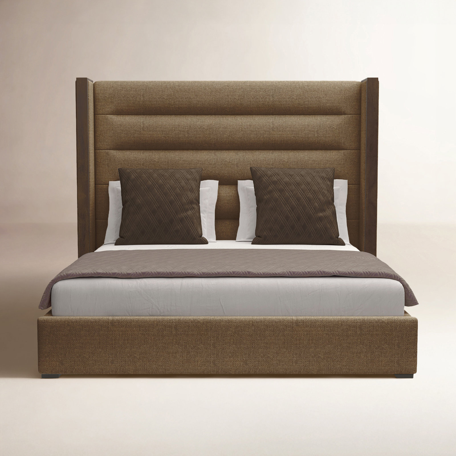 Reggio Low Profile Standard Bed, Queen, Flax Revolution®