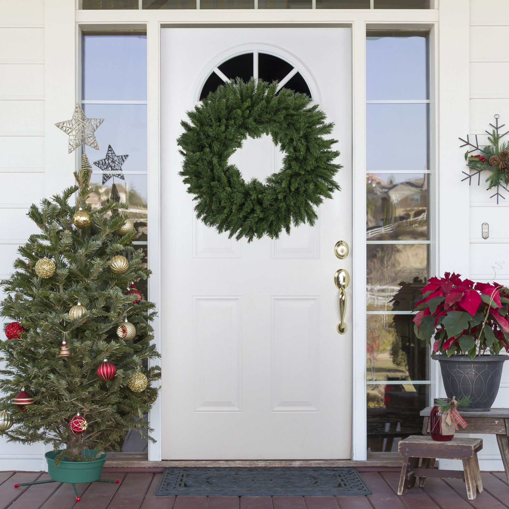 Wreath, 36" H x 36" W x 4" D
