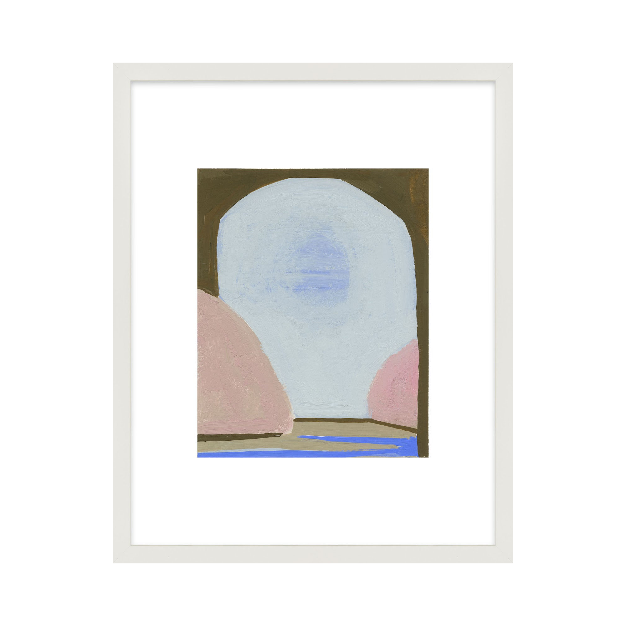 Morning Sky 3 by Andrea Stokes, White Framed, 38" H x 30" W