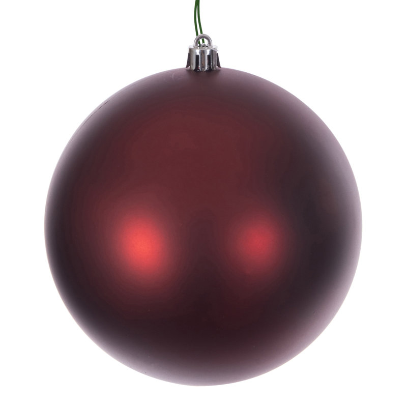 Ornement boule rouge cramoisi 15,75 po Vickerman., Rouge mat
