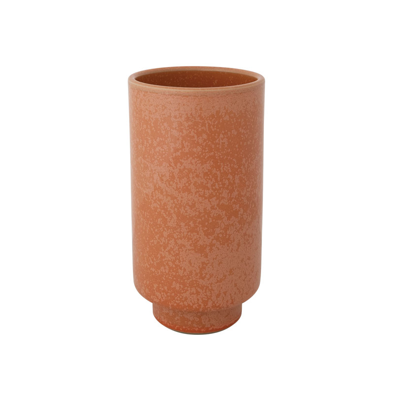 Stoneware Vase, Coral