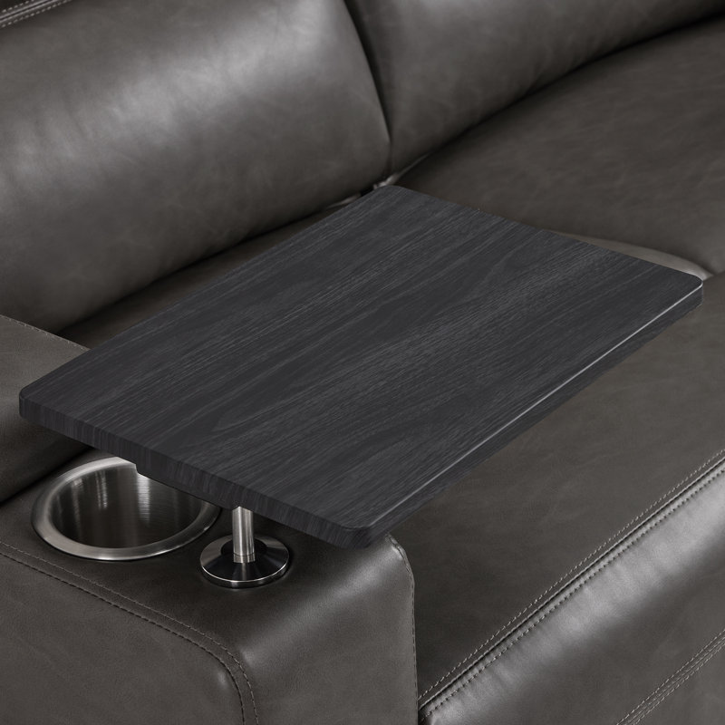Causeuse inclinable électrique de 63 po de large avec USB et de type C pour petits espaces, causeuse pour véhicule récréatif avec table pivotante à 360 °