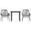 Ensemble repas de patio avec coussins en verre et poly rotin-727446051-727446054-727446055