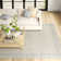 Lavande Wool Area Rug in Ivory