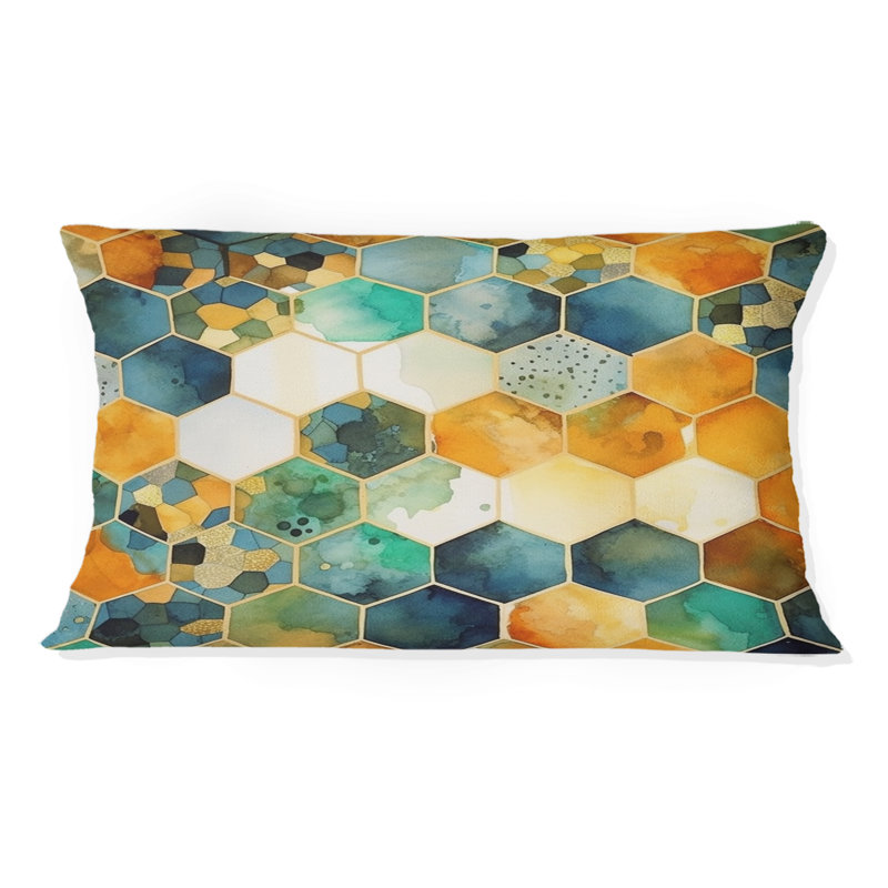 Coussin Colorful Hexagon III - Abstract Shapes