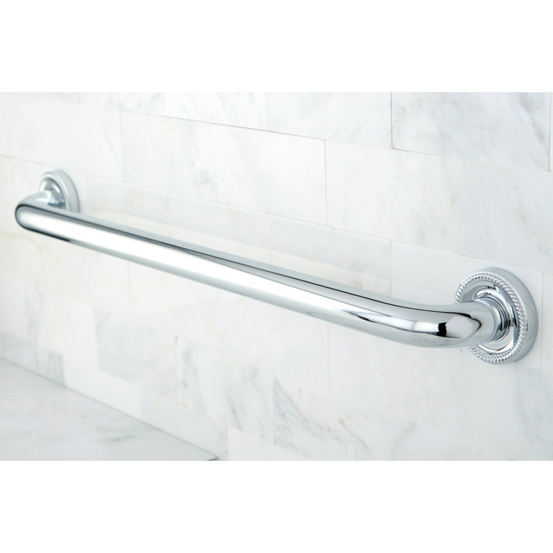 Kingston Brass Camelon 1-1/4 Inch O.D Grab Bar, 30" W, Polished Chrome