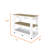 Brooklyn 46 Kitchen Island, Two Shelves, Two Drawers-976658122