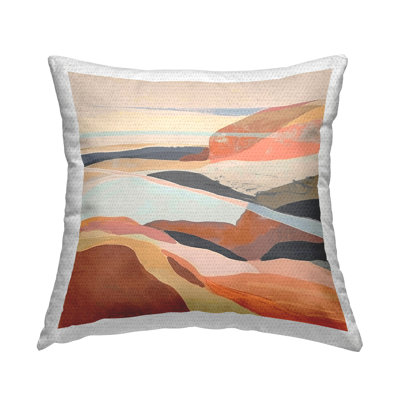 Windy Desert Hills Outdoor Printed Pillow by Irena Orlov
