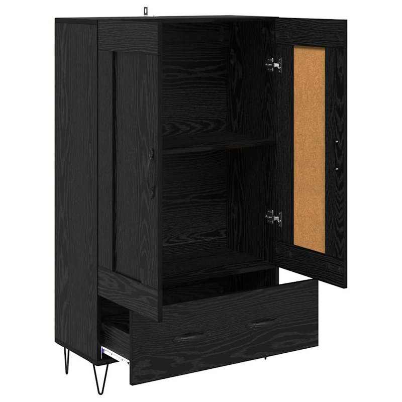 69.5cm Sideboard, Black Oak