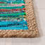 Tapis abstrait en coton et jute tissés à la main Naveen-1460857283