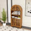 Armoire rétro en bois sculpté arqué