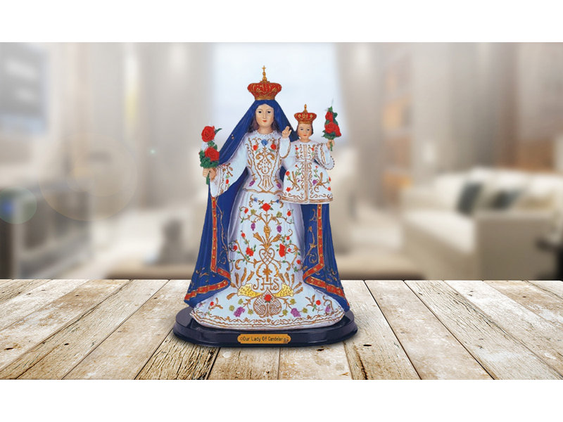 Figurine religieuse Muqadus Notre-Dame de la Vierge de Candelaria