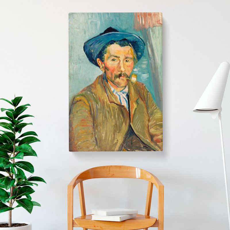 The Pipe Smoker by Vincent Van Gogh - Wrapped Canvas Painting, 50cm H x 35cm W x 3cm D