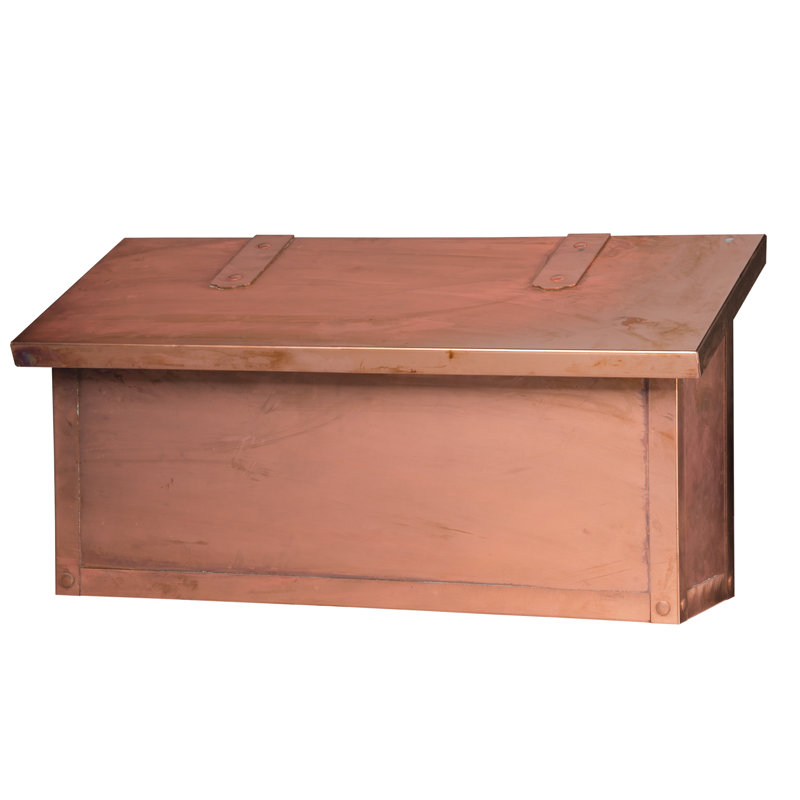 Boîte aux lettres murale classique, Vieux sou, H 8,25 po x l 16,5 po x P 5,63 po