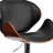 Chestertown Adjustable Height Barstool with Curved Vinyl Seat and Back-104753285
