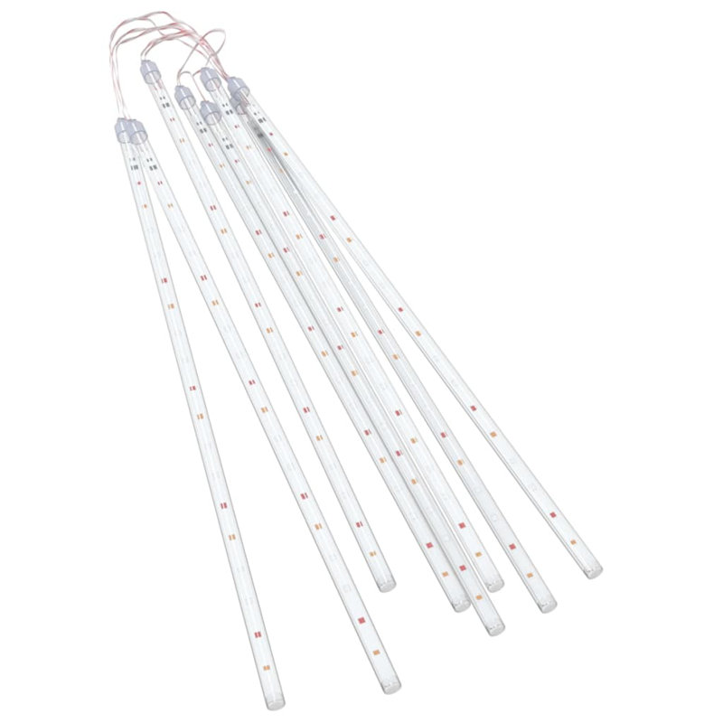 Ensemble de 8 lumières en métal multicolores en plastique 19,7 po