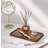 2 Pack 9.8x5.9 Inch Acacia Wood Serving Trays, Mini Decorative Platters for Coffee Table, Bar, Party, Charcuterie & Cheese Board Home Decor