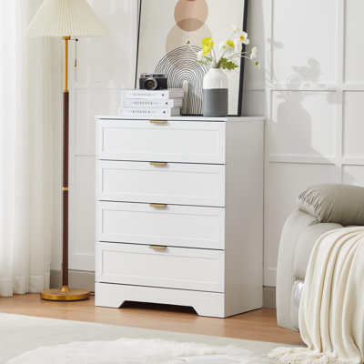 Accent Cabinet with 4 Drawers, Modern Accent Chests Large Wood Storage Cabinet Organizer by Ebern Designs