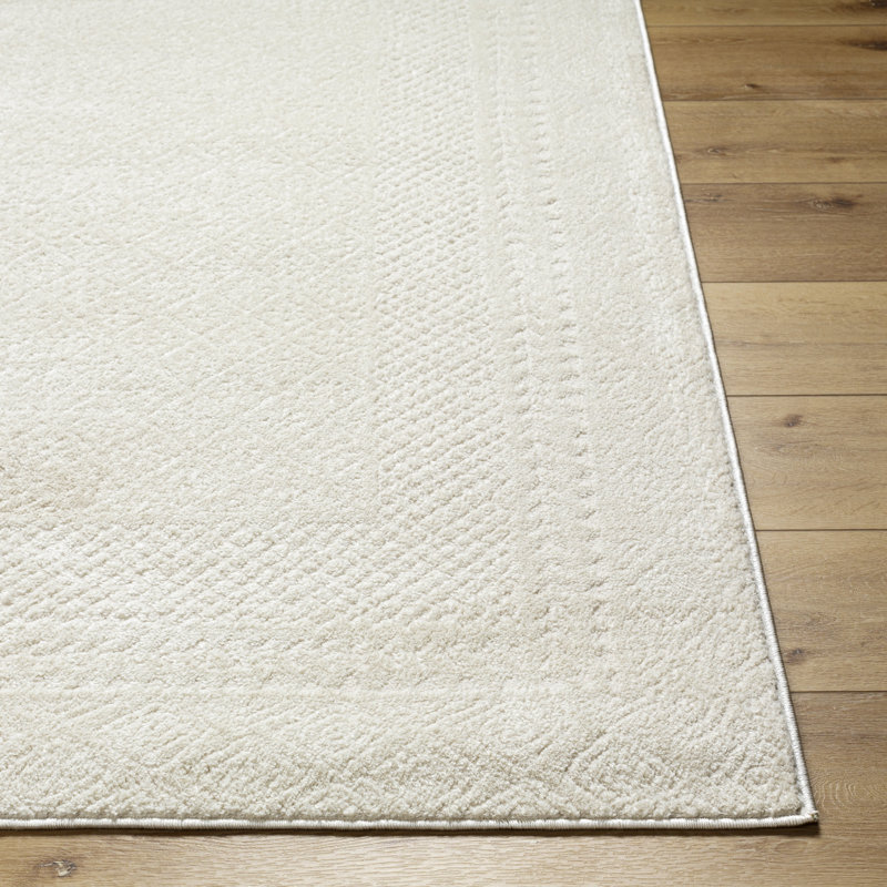 Calvo Ivory/Off-White Area Rug, Rectangle 5'3" x 7'