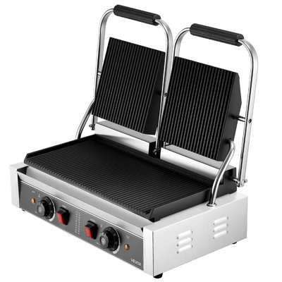 Plaque chauffante pour machine à sandwich électrique commerciale avec presse à panini VEVOR 19 po x 9 po