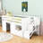 Twin Low Loft Bed With Built-In Stairs And Storage Drawer,Shelves-790858569