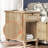 Domynik Nightstand with Charging Station, Oak-146785589