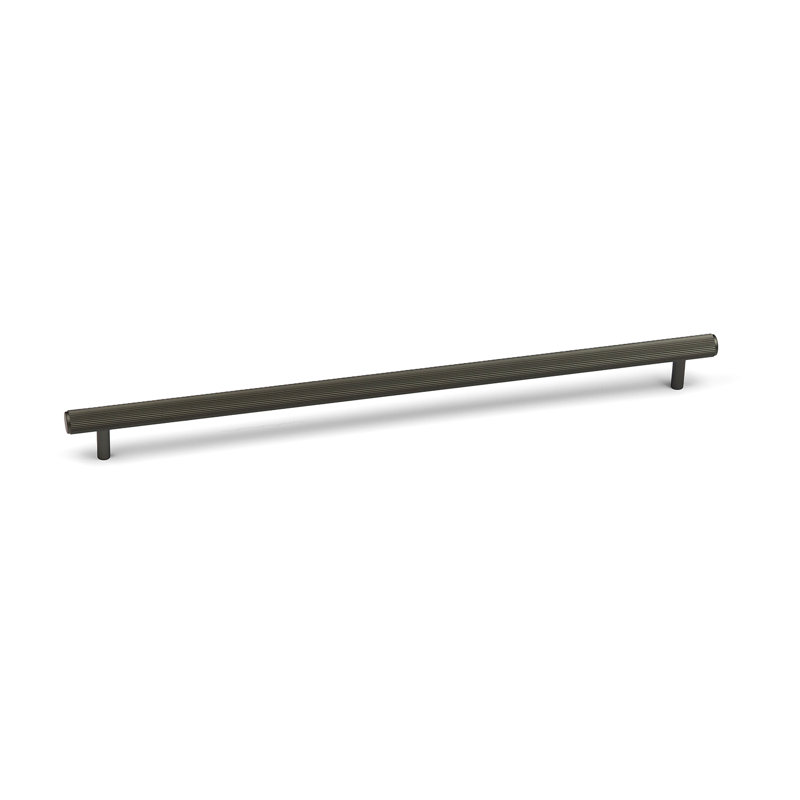 Reeded T-Bar Handles & Coordinating Pull in Multiple Finishes, 320mm, Anthracite