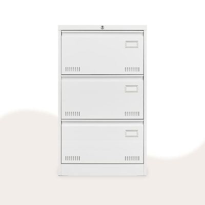 Limpho Lateral Metal Filing Cabinet With 3 Lockable Drawers, 23.6""Wide, Ideal For Legal File Storage -  Inbox Zero, 0BF781D42A1440658879FF2732197336