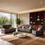 Ensemble de salon 3 pièces en similicuir de qualité supérieure avec table rabattable, console centrale, porte-gobelets et lampes de lecture tactiles-2100014272