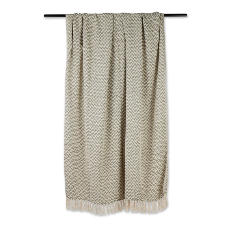 Jeté 100% coton , Vert artichaut