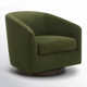 Bennett Upholstered Swivel Barrel Chair