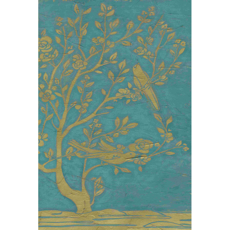Topaz chinoiserie II, H 18 po x l 12 po x P 1,25 po