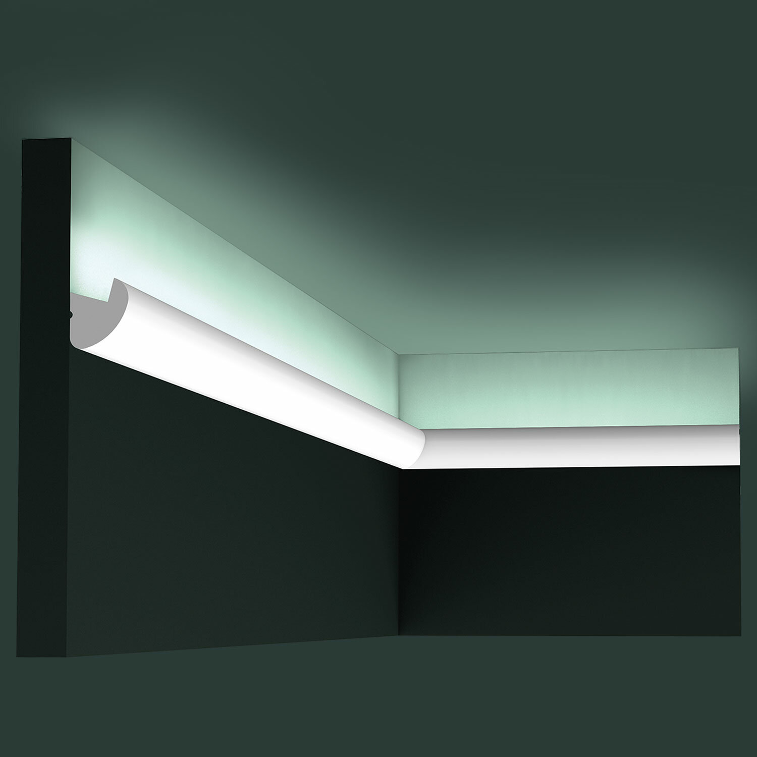 Versatile Aluminum LED Cornice Moulding For 8mm Strip Lights