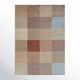 Rectangle Clements Geometric Recycled P.E.T. Area Rug in Rust/Blue/Brown
