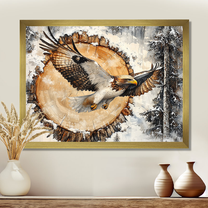 Gotlesman - Animals Wall Art, Reproduction encadrée d'une seule photo, 24" H x 32" W, Gold